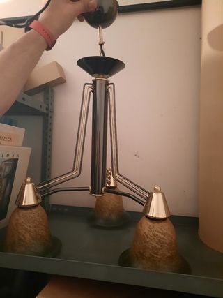 Lámpara de salón 3 tulipas