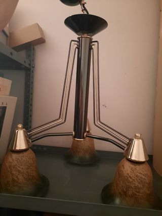 Lámpara de salón 3 tulipas