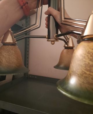 Lámpara de salón 3 tulipas
