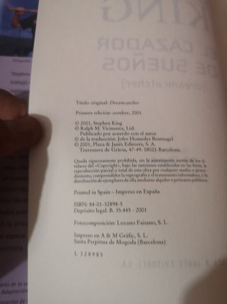 El cazador de sueños Stephen King 