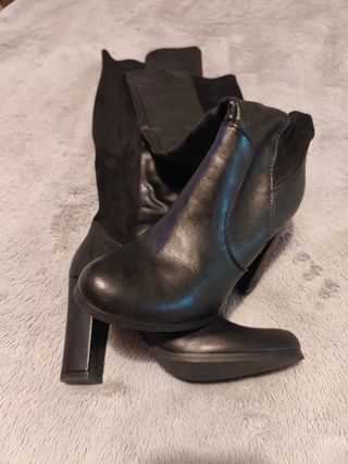 Botas altas negras tacón