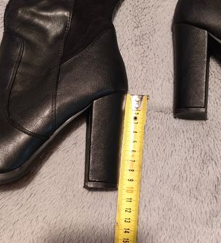 Botas altas negras tacón