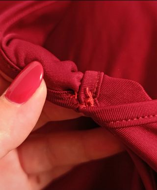 body de manga comprida bordeaux, Shein (0XL)