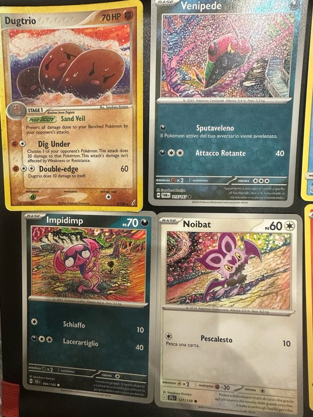 Lotto 8 Carte Pokemon (Kanda e Komiya)