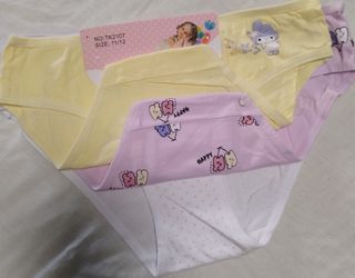 Lote 3 braguitas niñas 95% algodón
Talla 11-12