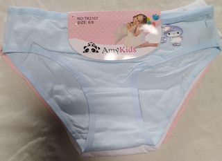 Lote 3 braguitas niñas 95% algodón
Talla 6-8