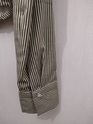 Camisa rayas verde Stradivarius Talla XS