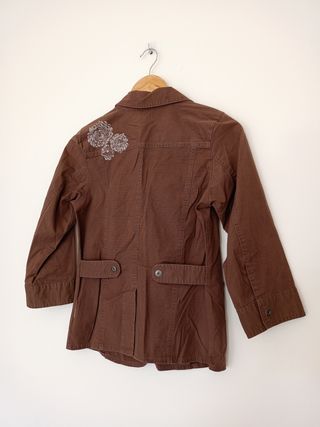 Giacca Columbia donna cotone marrone taglia XS