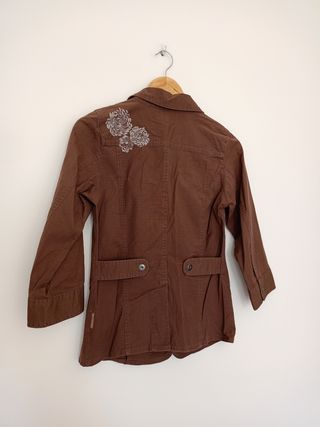 Giacca Columbia donna cotone marrone taglia XS