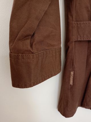 Giacca Columbia donna cotone marrone taglia XS