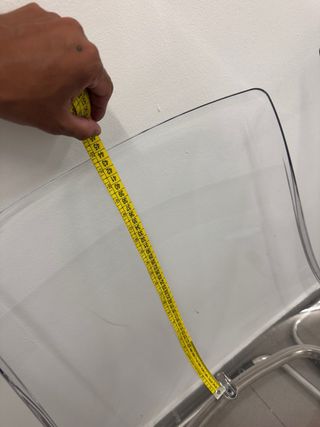 Set de 3 Sillas de comedor transparentes