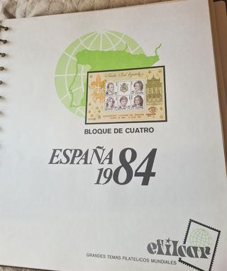 Sellos España  en bloque de cuatro