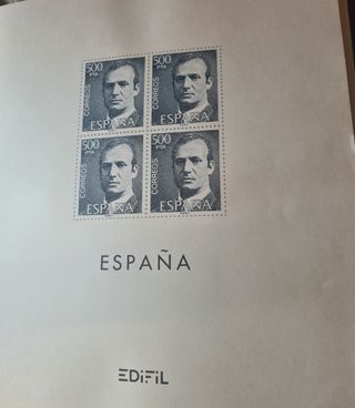 Sellos España  en bloque de cuatro