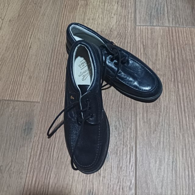 Zapatos niño cordones azul marino