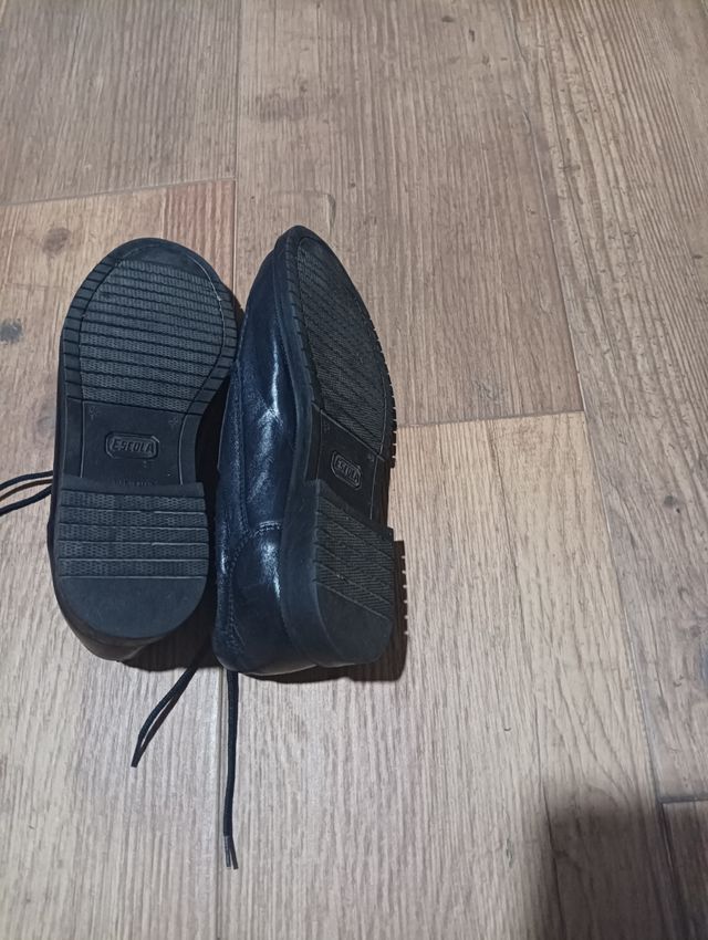 Zapatos niño cordones azul marino