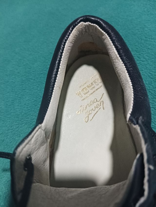 Zapatos niño cordones azul marino