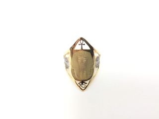 anillo oro 18k con circonita