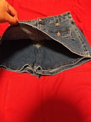 Pantaloneta falda vaquera