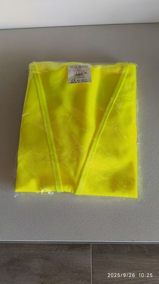 Chaleco de seguridad amarillo talla XL