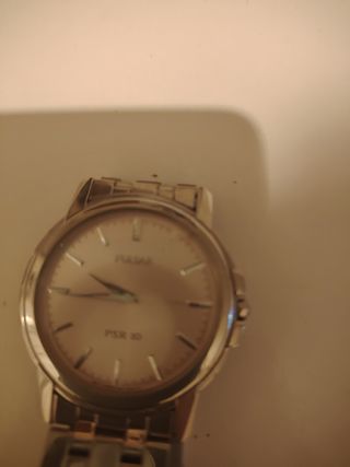 Reloj Pulsar PSR 10 Plata y morado