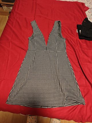 Vestido estampado pata de gallo