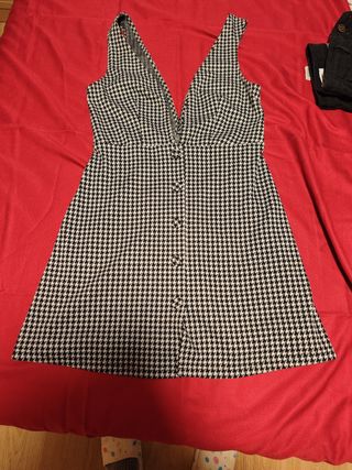 Vestido estampado pata de gallo