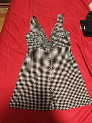Vestido estampado pata de gallo