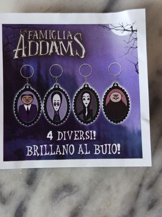 Portachiavi Famiglia Addams Luminescente 