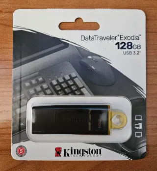Pendrive Kingston 128 GB USB 3.2 (Caja 25 Uds).