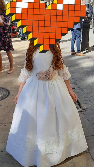 Traje de Comunión Niña Blanco natural