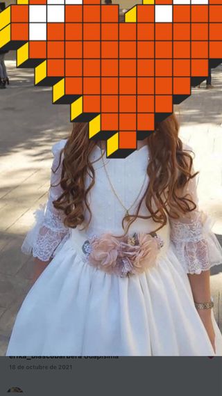 Traje de Comunión Niña Blanco natural