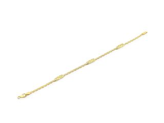 pulsera oro 18k con piedra con circonita
