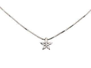 gargantilla oro 18k con piedra con diamante 20cm
