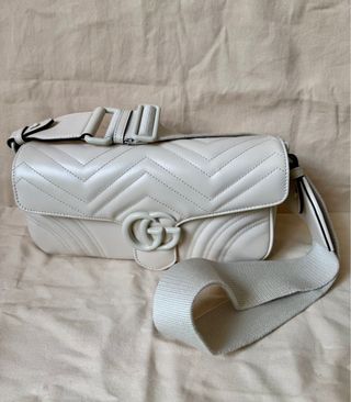 Bolsa Gucci Marmont Beige/Blanca Original