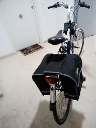 Bicicleta Trek Urbana con alforjas