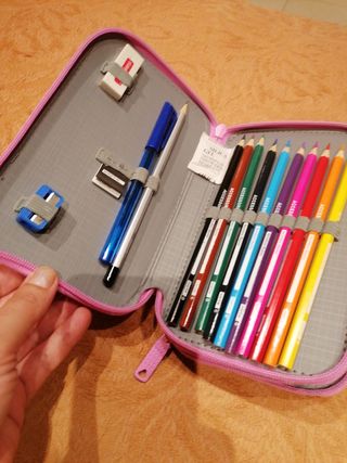 Estuche Safta 2 compartimentos sin usar