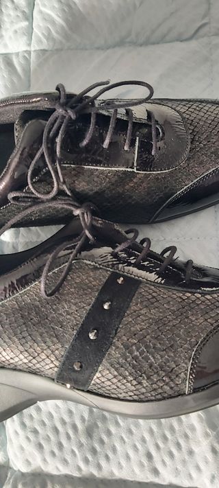 Zapatos Doctor Cutillas Negros/Plata