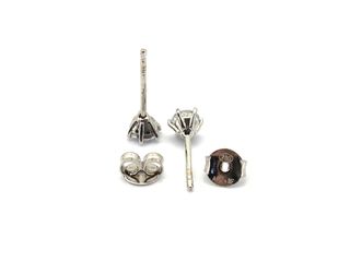 pendientes oro 18k con piedra con circonita