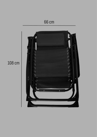 Silla reclinable playa/piscina gris