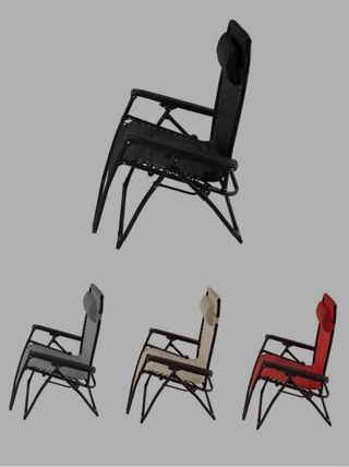 Silla reclinable playa/piscina gris
