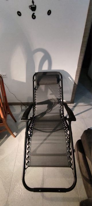 Silla reclinable playa/piscina gris