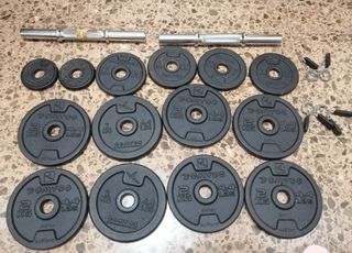 Set Mancuernas 25kg Hierro Domyos