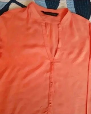 Blusa Zara Talla S/M Naranja