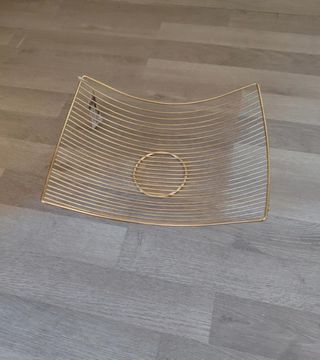 Porta frutta design oro