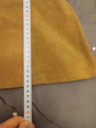 Falda midi Zara pana marrón T.34