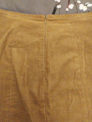 Falda midi Zara pana marrón T.34