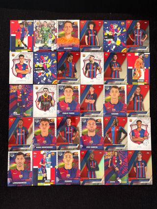 Lote cromos FC Barcelona topps
