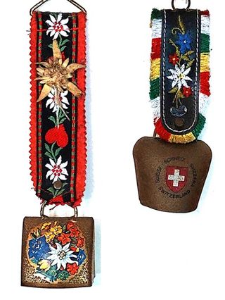 2 campanacci NUOVI decorati vintage