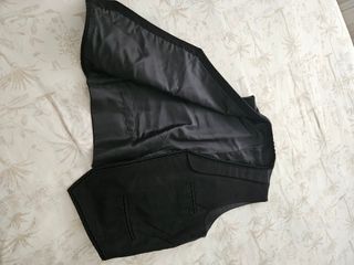 Chaleco y faja traje regional negro