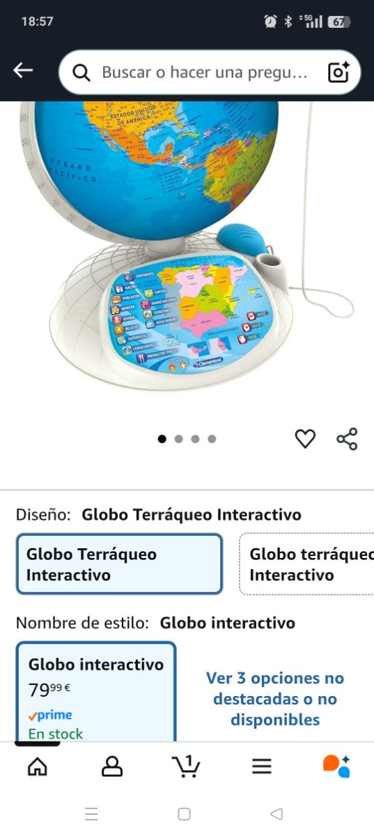 Globo terráqueo educativo